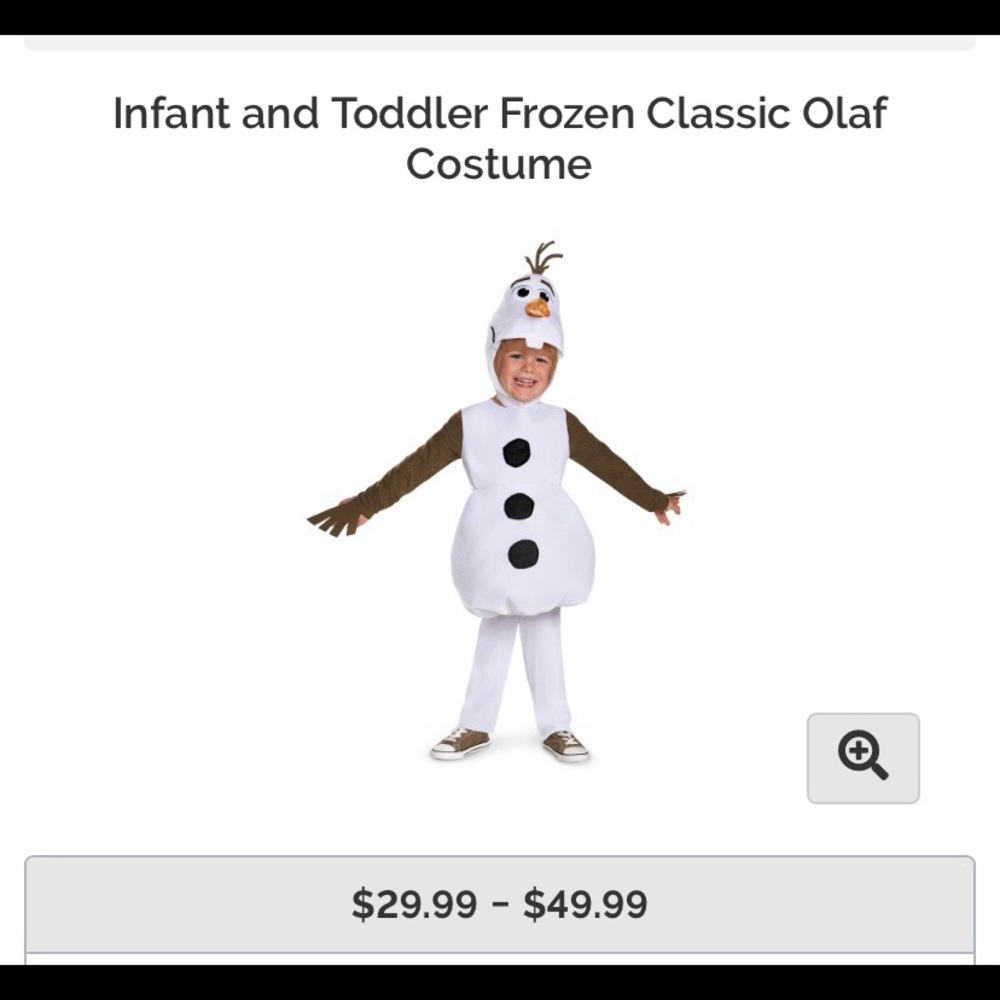 Olaf costume 3-4T